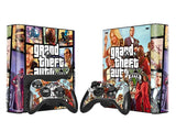 Grand Theft Auto 5 GTA 5 Vinyl Skin Sticker For Microsoft Xbox 360 E Slim Console Controller Controle For x box 360 SLIM E Decal