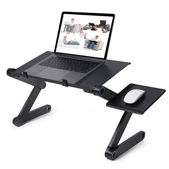 Adjustable Aluminum Laptop Desk Ergonomic Portable TV Bed Lap Desk Tray