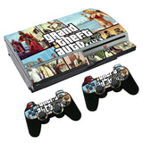 Grand Theft Auto V GTA 5 Skin Sticker Decal for PS3 Fat PlayStation 3 Console and Controllers For PS3 Skins Sticker Vinyl Film