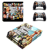Grand Theft Auto V GTA 5 PS4 Pro Skin Sticker Decal Vinyl for Sony Playstation 4 Console and 2 Controllers PS4 Pro Skin Sticker