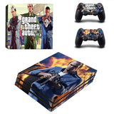 Grand Theft Auto V GTA 5 PS4 Pro Skin Sticker Decal Vinyl for Sony Playstation 4 Console and 2 Controllers PS4 Pro Skin Sticker
